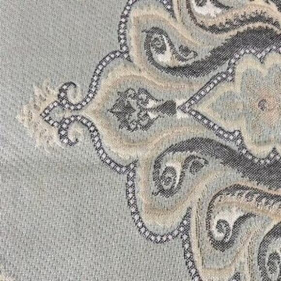 Soft Surrounding Pillow Shams Standard Green Wool Blend Set of 2 - Picture 6 of 13